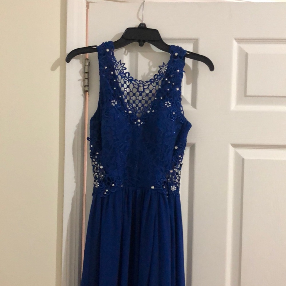 Perfect for prom, long dress, Royal blue